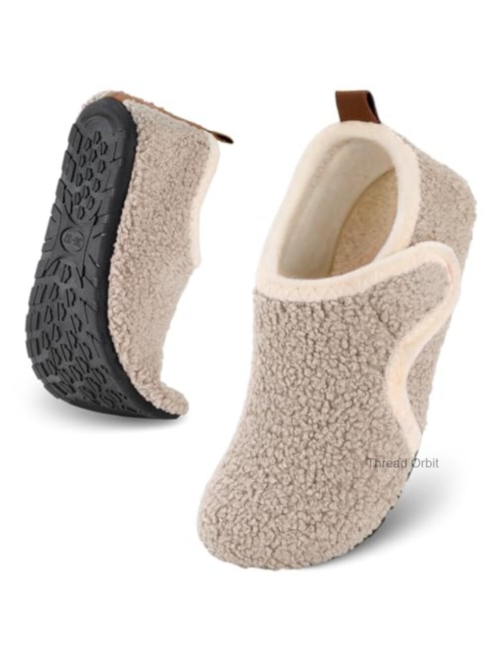Women Men House Slippers Slip On Barefoot Socks Soft Lightweight TPR Sole